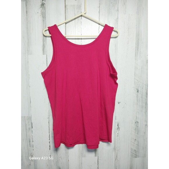 Belle By Kim Gravel Women’s Medium Tank Top Lot Of 2 Green Red - Picture 4 of 11